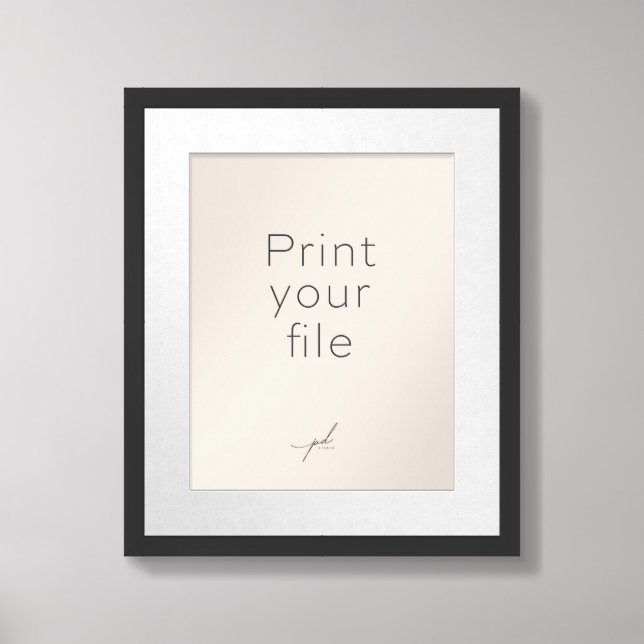 PRINT YOUR FILE: Poster or Framed Poster (Framed Front)
