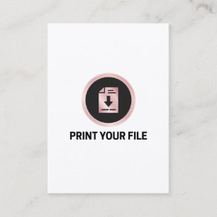 Print your file Trading Card 2.5 x 3.5 inches