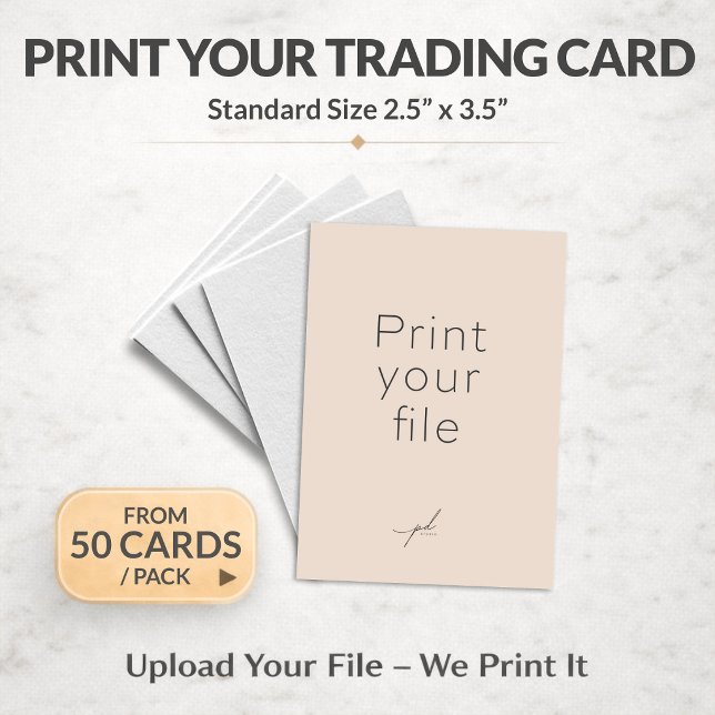 PRINT YOUR FILE: Trading Card 2.5 x 3.5 inches (PRINT YOUR FILE: Trading Card 2.5 x 3.5 inches)