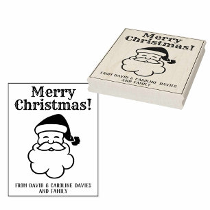Print Your Own Christmas Cards Rubber Stamp