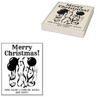 Print Your Own Christmas Cards Rubber Stamp