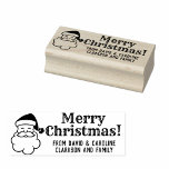 Print Your Own Christmas Gift Tag Message Rubber Stamp<br><div class="desc">Santa Clause Christmas rubber stamp. Create your own gift tags for Christmas! Make your gift labels and gift tags extra personal and crafty by printing yourself on whatever paper or card you wish. Print inside cards,  or on envelopes too. People will appreciate the personal touch.</div>