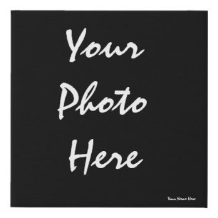 "Print YOUR Photo" 10x10 Faux Wrapped Canvas Print
