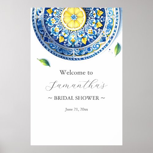 Printable Alfresco Bridal Shower Welcome Sign