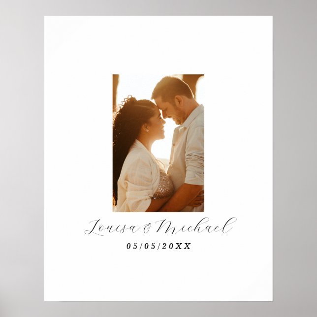 Printable Alternative Photo Wedding Guest Book (Front)