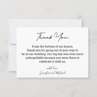 printable and digital thank you wedding photo card | Zazzle