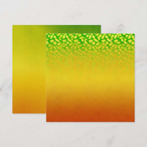 Printable Autumnal Fading Leaves Ombre Scrapbook Invitation