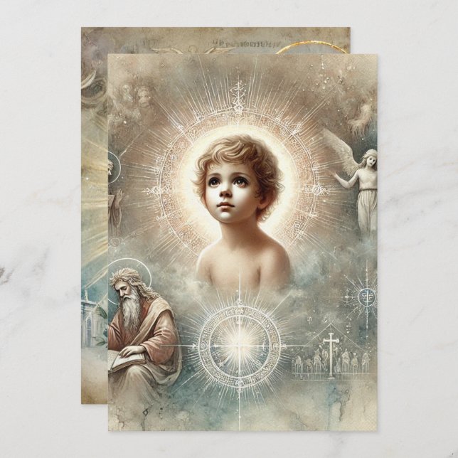 Printable Biblical Prophecy of Jesus Scrapbook Invitation (Front/Back)