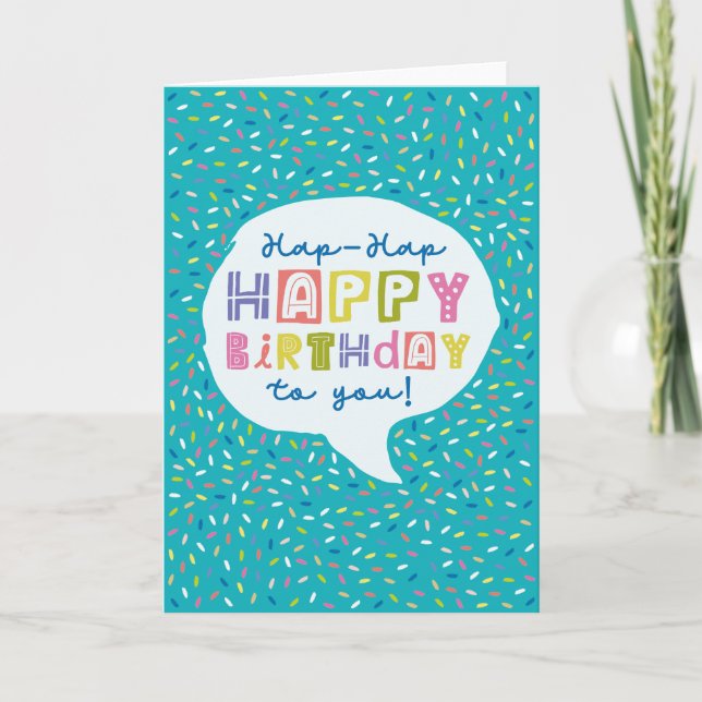 Printable Birthday Card | Happy Birthday To You (Front)