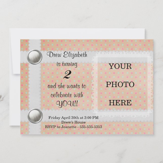 Printable Birthday Invitation - Customizable (Front)