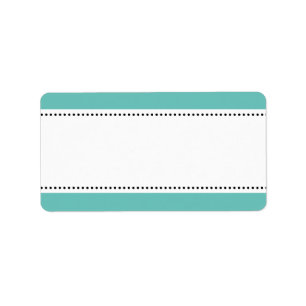 Printable blank address labels with colored border