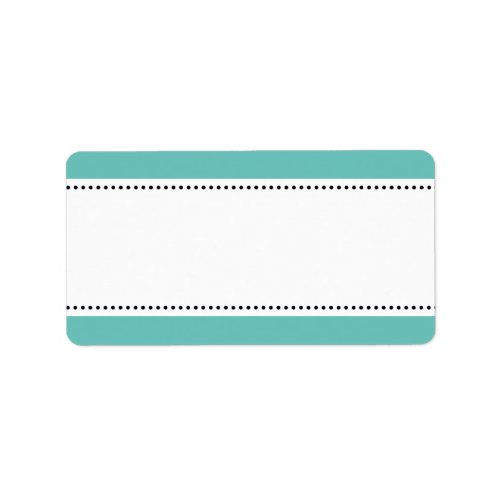Printable blank address labels with colored border