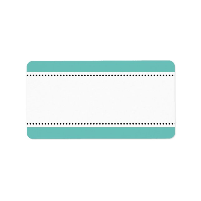 Printable blank address labels with colored border (Front)