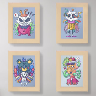 Printable Boho Wall Art Set | Neutral Aesthetic Ab