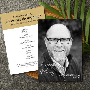 Printable Celebration of Life Full Photo Invitation