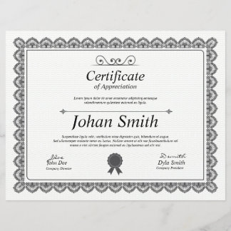 Printable Certificate Of Appreciation