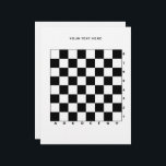 Printable chess board with numbers and letters letterhead<br><div class="desc">Printable chess board with numbers and letters Letterhead. Personalize with your own title text. Handy prints for chess player,  coach,  fan etc. Black and white or custom colors.</div>