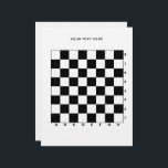 Printable chess board with numbers and letters letterhead<br><div class="desc">Printable chess board with numbers and letters Letterhead. Personalize with your own title text. Handy prints for chess player,  coach,  fan etc. Black and white or custom colors.</div>