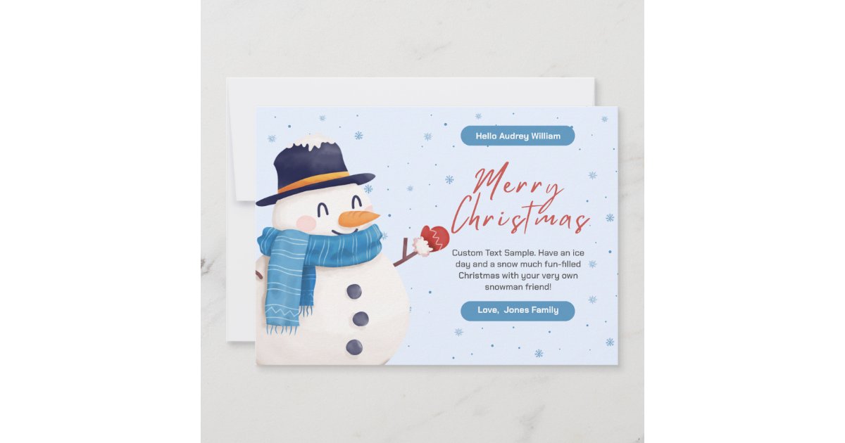 Printable Christmas Card Christmas Card Online | Zazzle