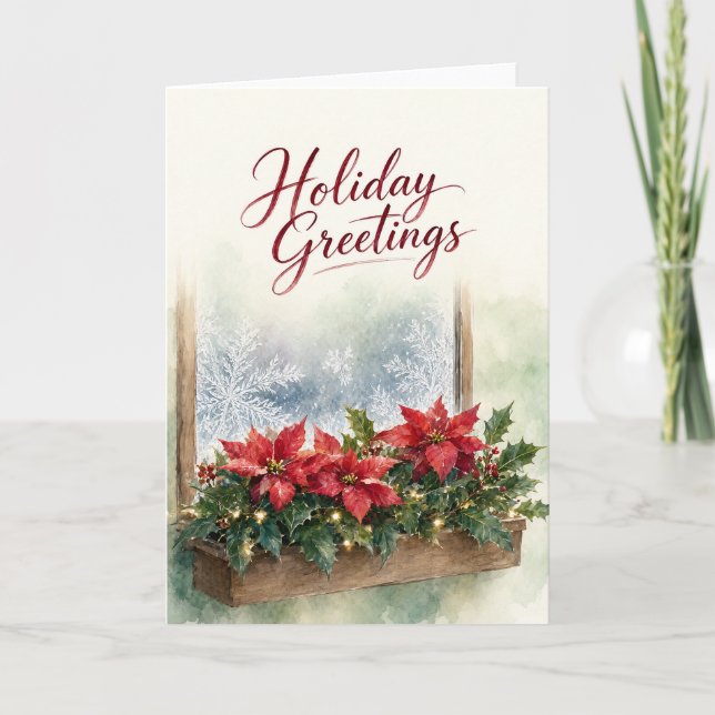 Printable Christmas Card Inserts Card (Front)