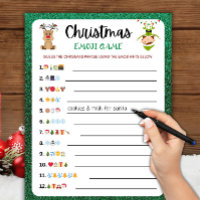 Printable Christmas Game | Christmas Emoji Game