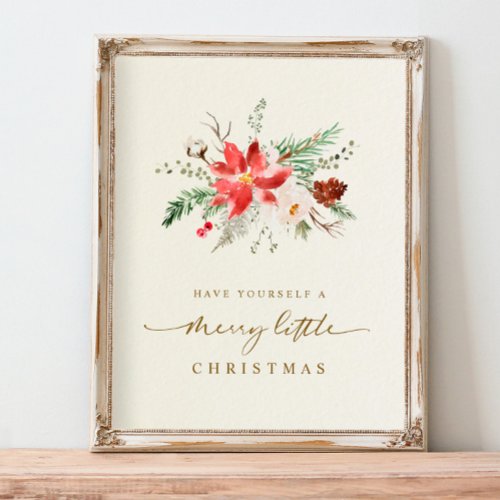 Printable Christmas Print Elegant Boho Greenery