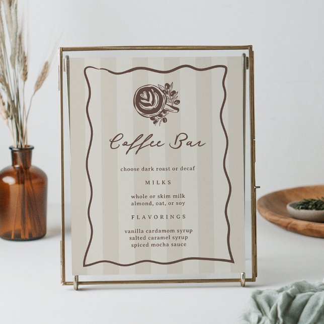Printable Coffee Bar Menu Sign (Creator Uploaded)