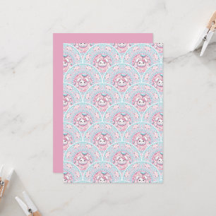 Printable Cotton Candy Kawaii Bunny Mandala Scales Invitation