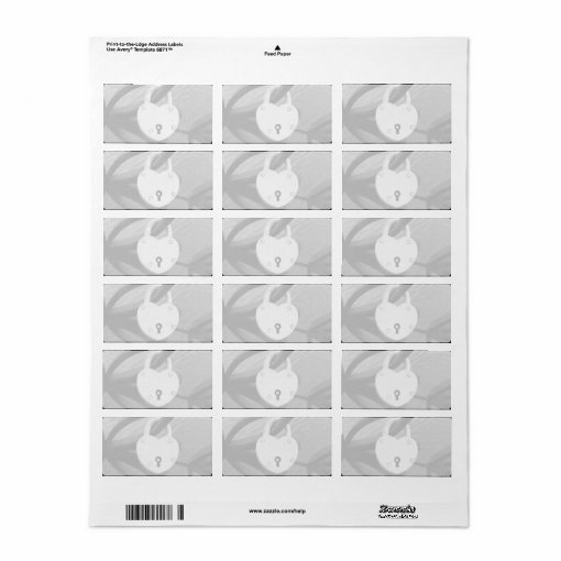Printable custom photo image blank address labels | Zazzle