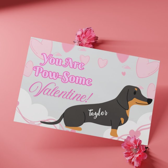 Printable Dachshund Valentine's Day Cards - Custom (Printable Dachshund Valentine's Day Cards - Custom)