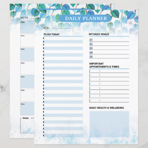 Printable Daily Planner Template