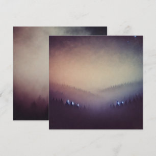 Printable Dusky Morning Autumnal Ombre Scrapbook Invitation