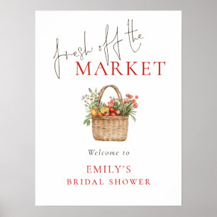 Printable Fresh off Market Welcome Bridal Shower Poster