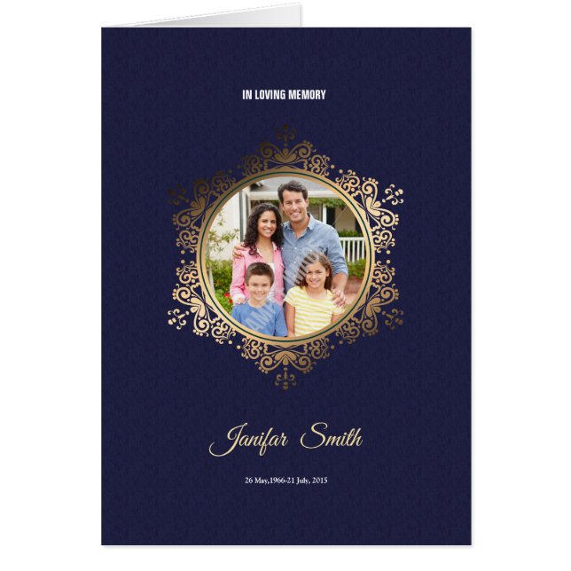 Printable Funeral Program Brochure (Front)