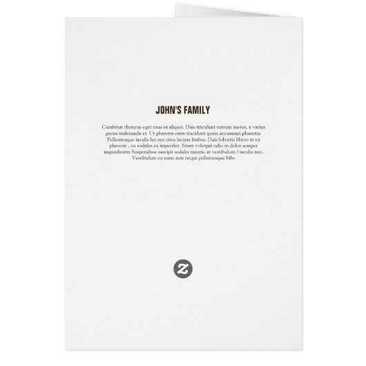 Printable Funeral Program Template (Back)