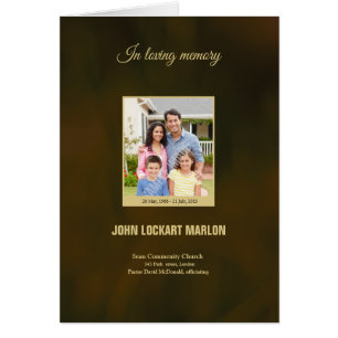 Printable Funeral Program Template