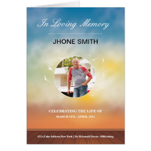 Printable Funeral Program Template