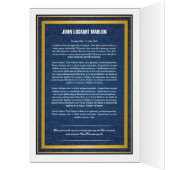 Printable Funeral Program Template (Inside (Left))