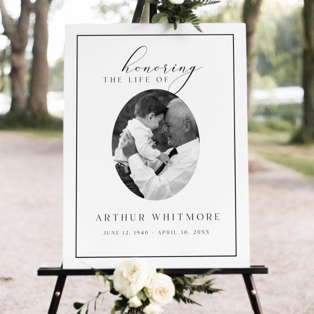 Printable Funeral Sign, Photo Celebration of Life  Foam Board (Creator Uploaded)