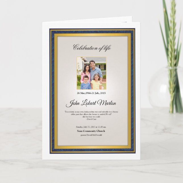 Printable Funeral Template (Front)