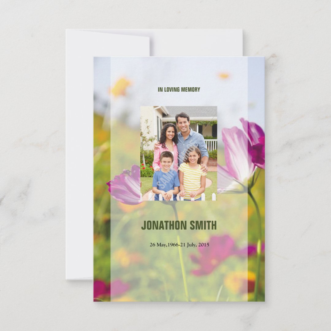 Printable Funeral Template | Zazzle
