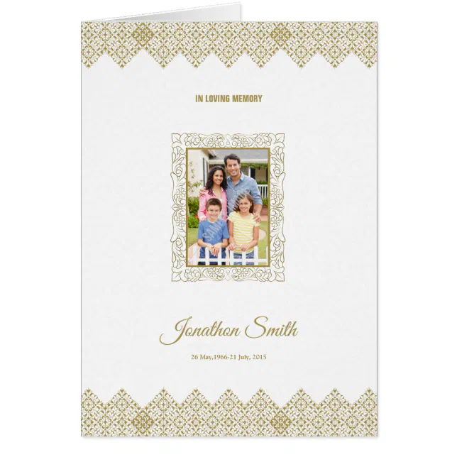 Printable Funeral Template | Zazzle