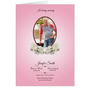 Printable Funeral Template Brochure
