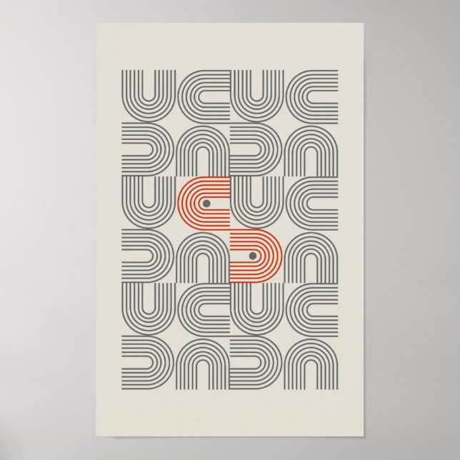 Printable Geometric Home Decor Wall art Poster. (Front)