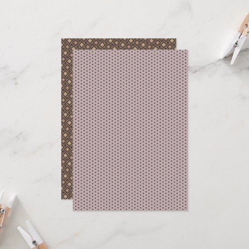 Printable Geometric Warm Neutrals Scrapbook Paper Invitation