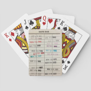 Printable Library Cards Classic Playing Cards