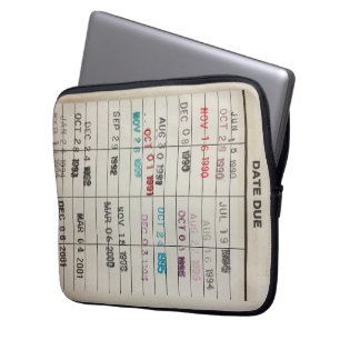 Printable Library Cards Electronics Bag
