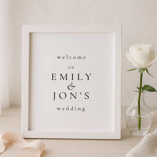 Printable Minimalist Welcome Wedding Sign (Creator Uploaded)