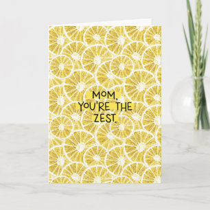 Printable Mother's Day Card Lemon Zest