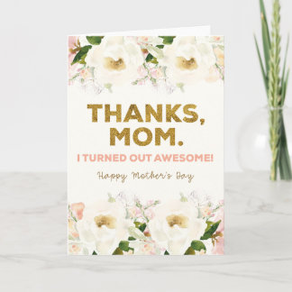 Printable Mother's Day Card | Mom Flowers Card